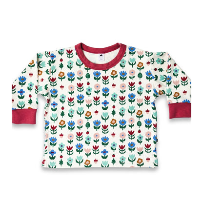 Youth Bamboo Relaxed Long Sleeve T-Shirt | Block Floral