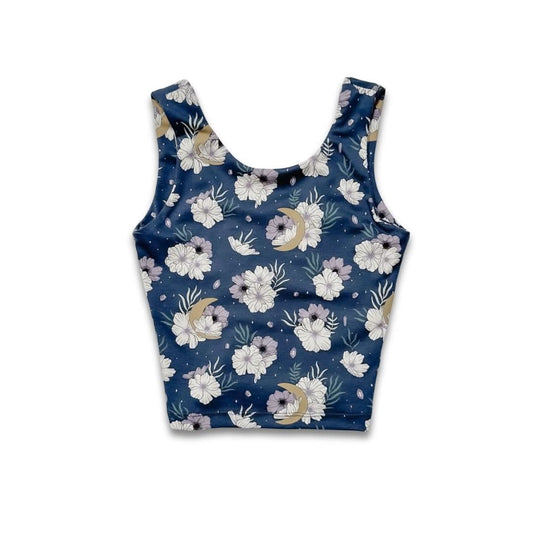 Youth Bamboo Longline Bralette-Style Tank | Black - additional view