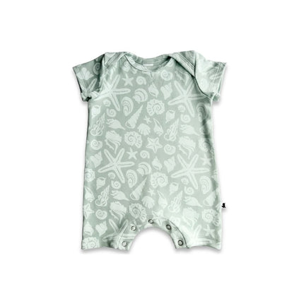 Baby Bamboo Shorts Romper | Seaside Scuttle - additional view