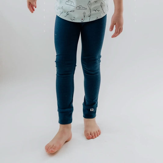 Youth Bamboo Leggings | Berry - additional view