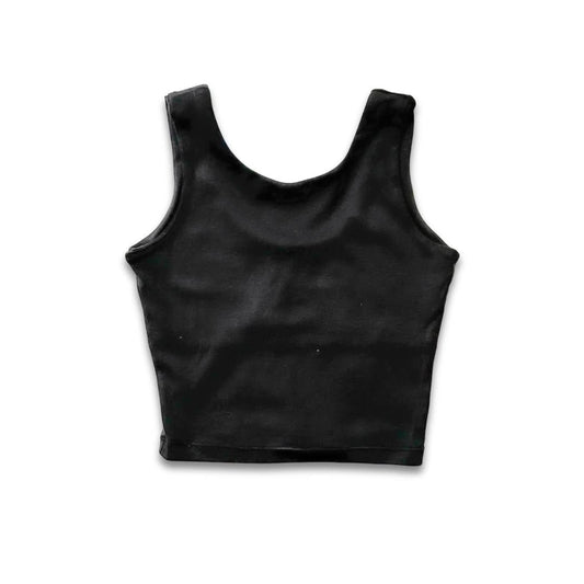 Youth Bamboo Longline Bralette-Style Tank | Black