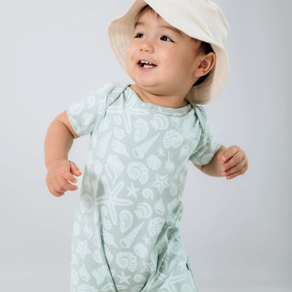 Baby Bamboo Shorts Romper | Seaside Scuttle - additional view