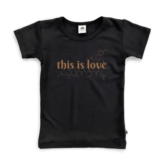 'This is Love' Oxytocin Bamboo T-Shirt | Black