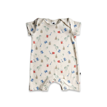 Baby Bamboo Shorts Romper | Seaside Scuttle