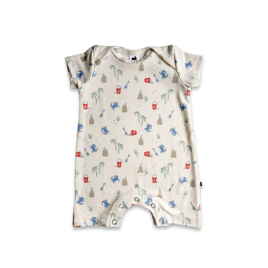 Baby Bamboo Shorts Romper | Seaside Scuttle