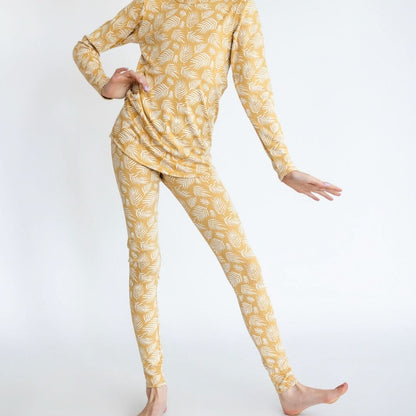 Youth 2-Piece Bamboo Long Sleeve Snug-Fit Lounge Set | Antique Floral