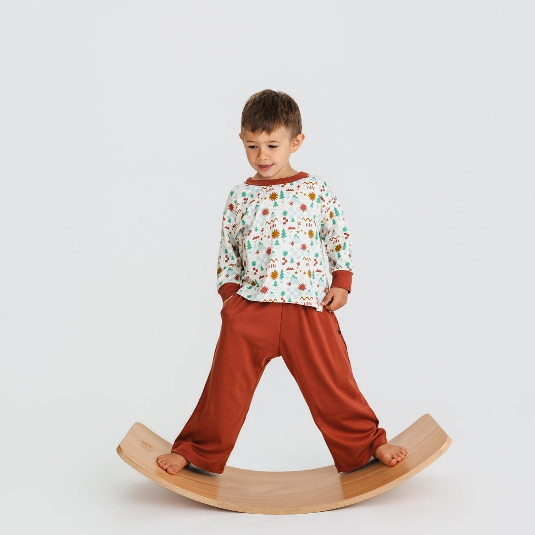 Baby/Kids' Bamboo Relaxed Long Sleeve T-Shirt | Icon Landscape