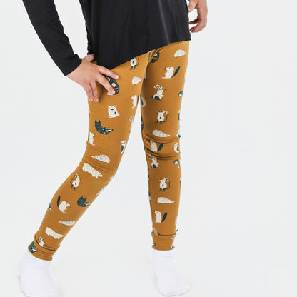 Youth Bamboo Leggings | Scandi Critters