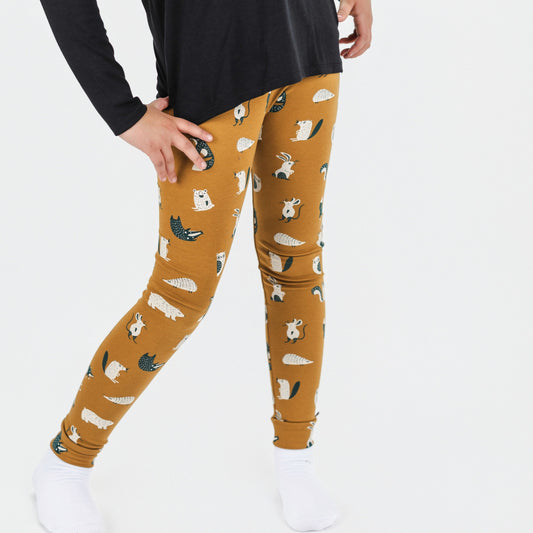 Youth Bamboo Leggings | Scandi Critters