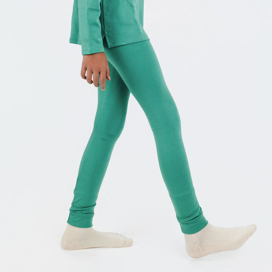Youth Bamboo Leggings | Spruce Green