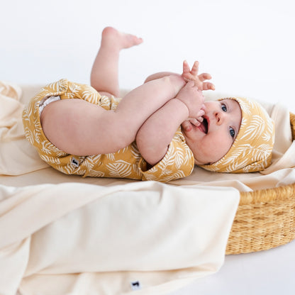 Bamboo Baby Capsule Gift Box | Palm Fronds & Cream