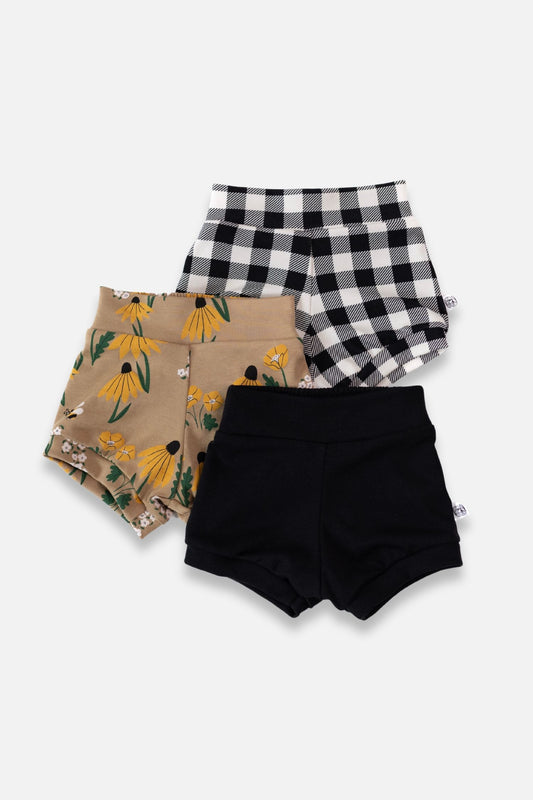 Kids Bamboo High-Waisted Shorties