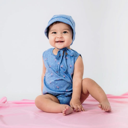 Baby/Kids' Bamboo Tank Romper With Snaps | Sunkissed - additional view