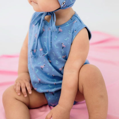 Baby/Kids' Bamboo Tank Romper With Snaps | Sunkissed - additional view