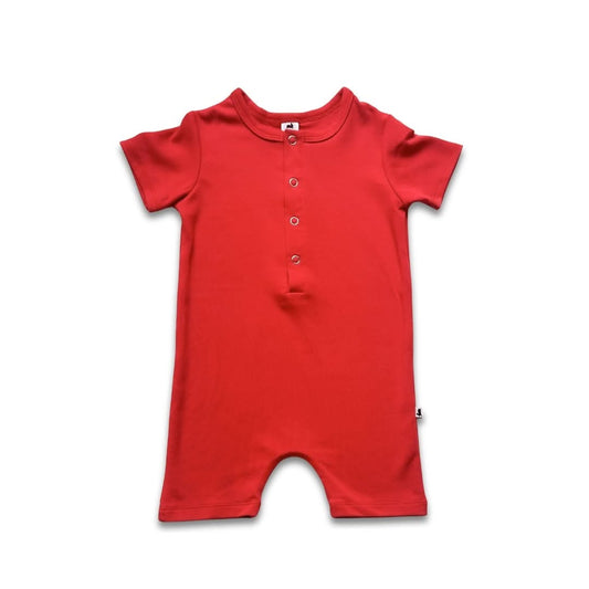 Bamboo Baby Shorts Romper | Navy - additional view