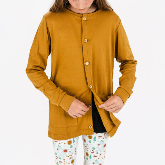 Kids' Bamboo Cardigan | Umber