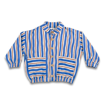 Kids' Bamboo Terry Echo Jacket | Scandi Stripe