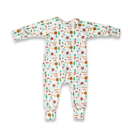 Bamboo Baby Zipper Footed Bodysuit | Icon Landscape