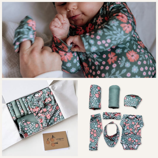 Bamboo Baby Capsule Gift Box - Floral Serenade & Eucalyptus