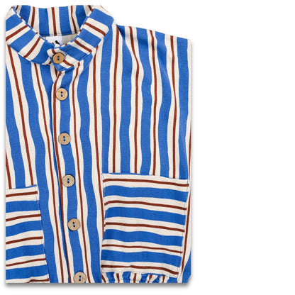 Kids' Bamboo Terry Echo Jacket | Scandi Stripe