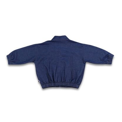Kids' Bamboo Terry Denim Echo Jacket | Blue Denim