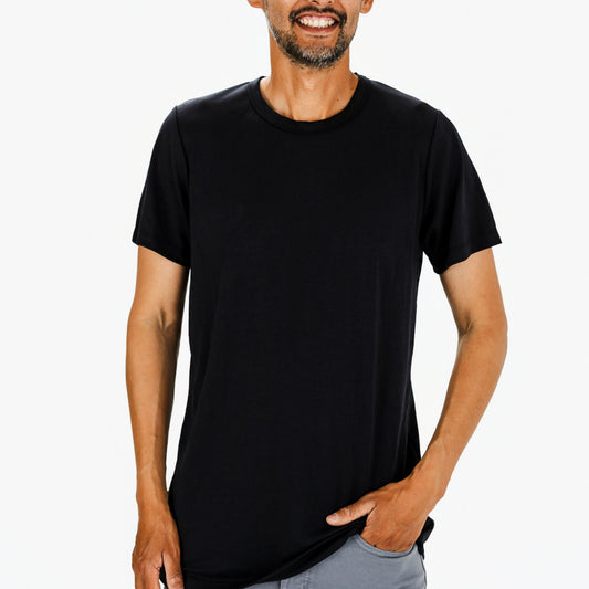 Adult Unisex/Men's Bamboo T-Shirt | Black