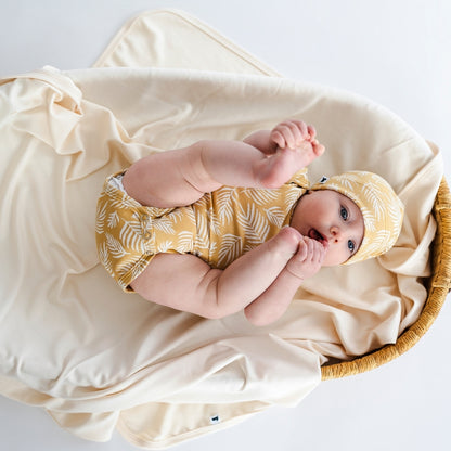 Bamboo Baby Capsule Gift Box | Palm Fronds & Cream