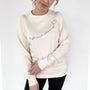 Adult Unisex 'Lift Each Other Up' Bamboo Fleece-lined Pullover | Cream