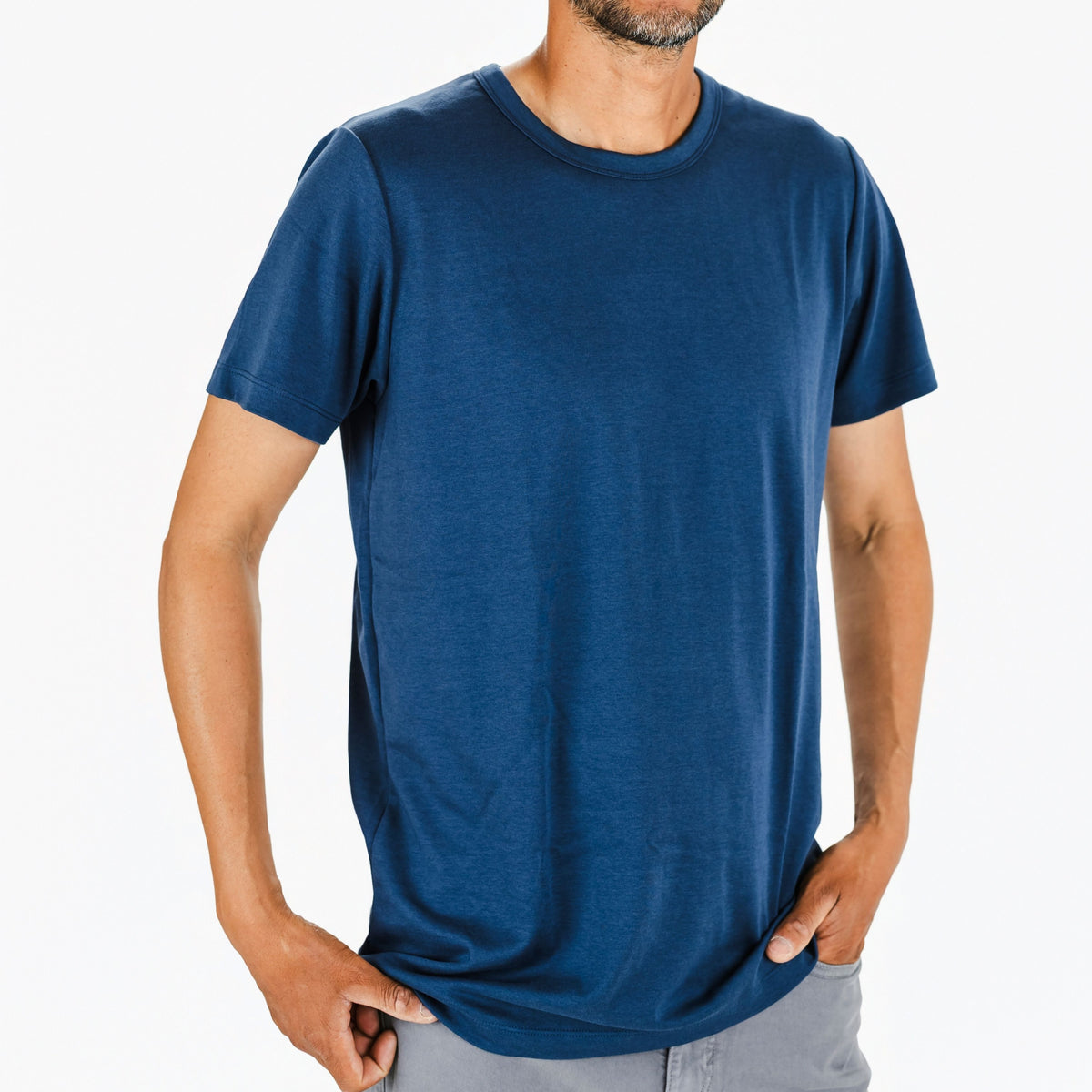 Adult Unisex/Men's Bamboo T-Shirt | Navy