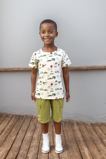 Kids Bamboo Cargo Shorts