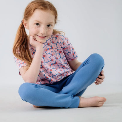 Baby/Kids' Bamboo All-Over Print T-Shirt | Saltwater Floral - additional view