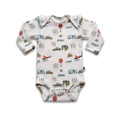 Baby Long-Sleeve Bamboo Onesie | Prints