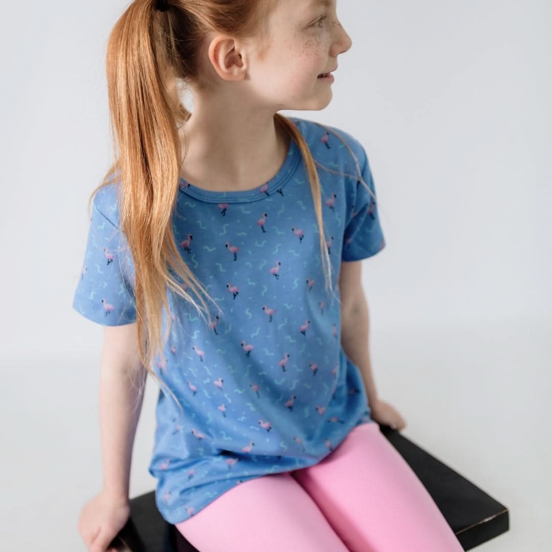 Baby/Kids' Bamboo All-Over Print T-Shirt | Saltwater Floral - additional view