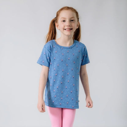 Baby/Kids' Bamboo All-Over Print T-Shirt | Saltwater Floral - additional view