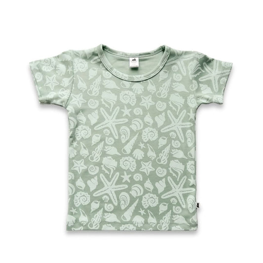Baby/Kids' Bamboo All-Over Print T-Shirt | Saltwater Floral - additional view