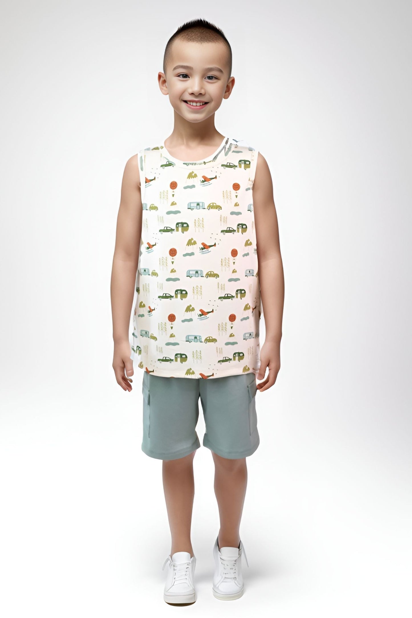 Kids Bamboo Cargo Shorts