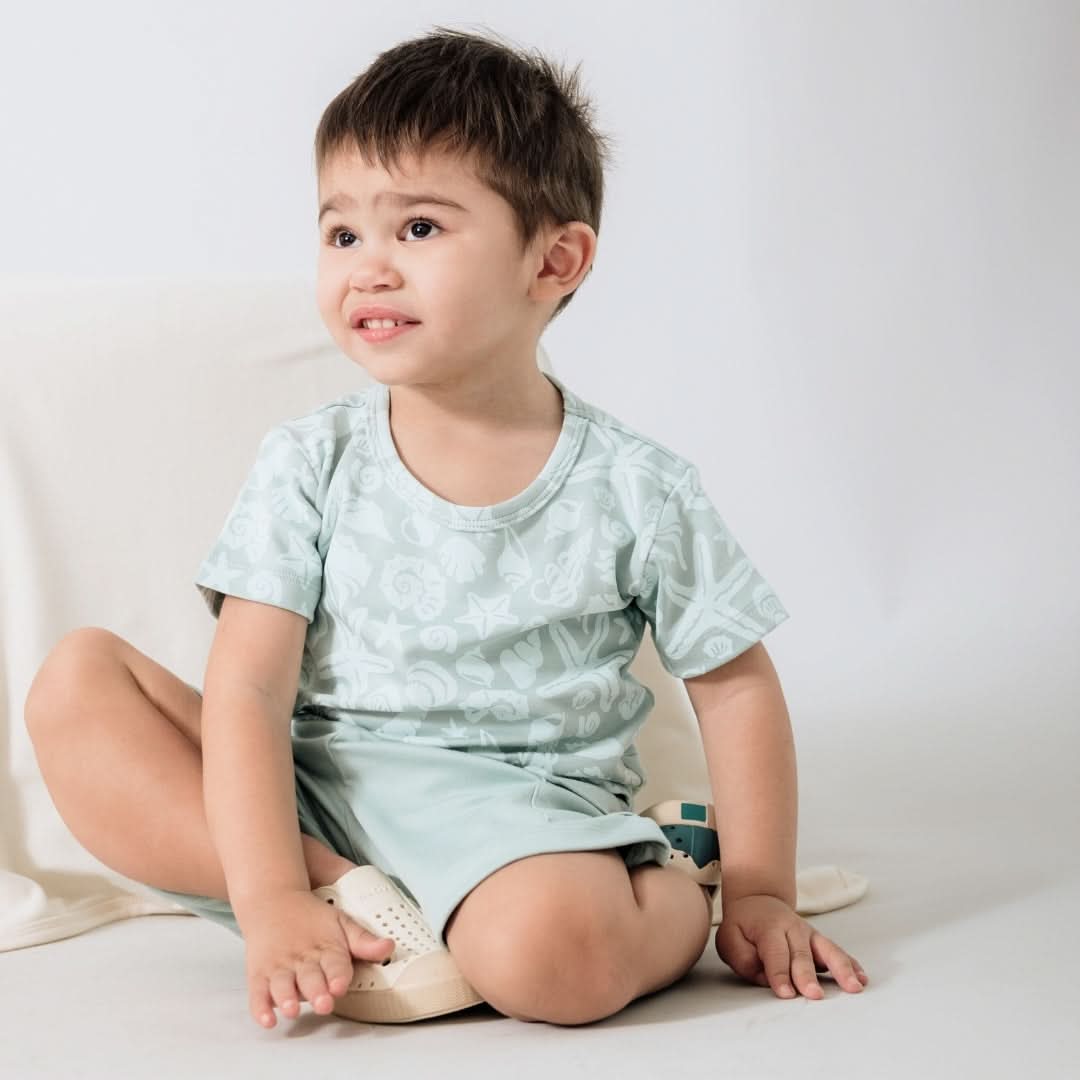 Baby/Kids' Bamboo All-Over Print T-Shirt | Saltwater Floral - additional view
