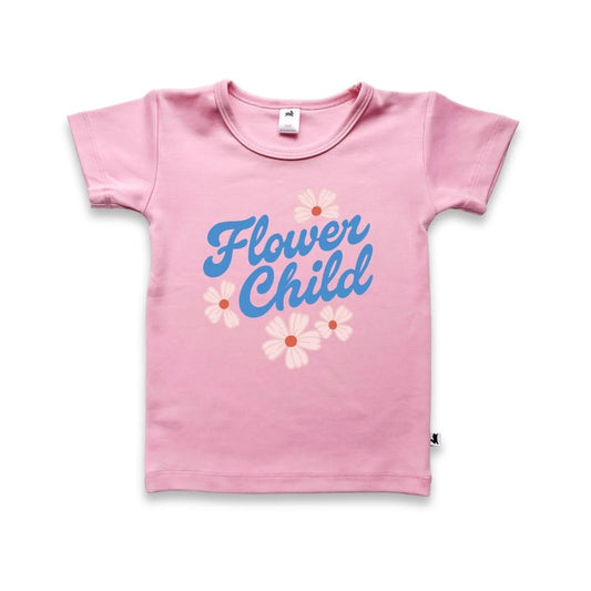 Baby/Kids' Bamboo Graphic T-Shirt | "Happy Crab" | Cream - additional view