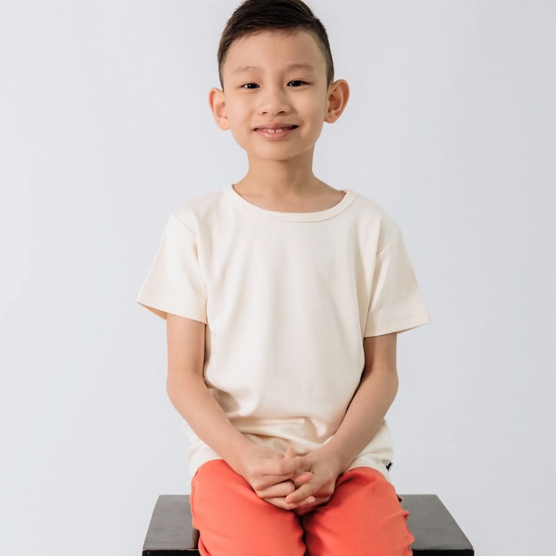Youth Bamboo T-Shirt | Cream - additional view