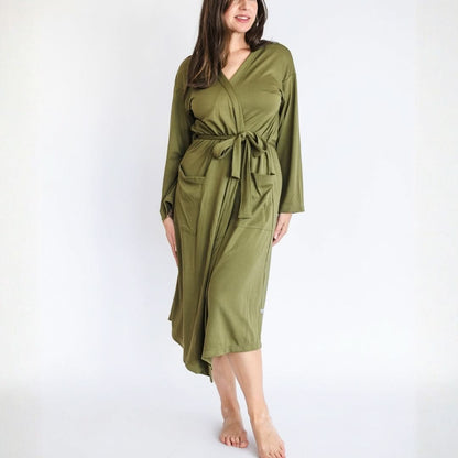 Ladies’ Bamboo Robe | Palm Fronds