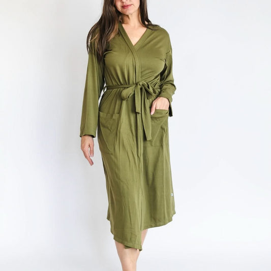 Ladies’ Bamboo Robe | Olive