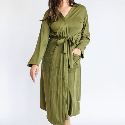 Ladies’ Bamboo Robe | Palm Fronds
