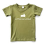 'Little & Lively Logo' Bamboo Slim Fit T-Shirt | Moss