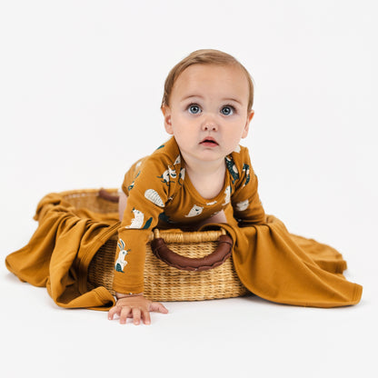 Baby Bamboo Long-Sleeve Bodysuit | Scandi Critters
