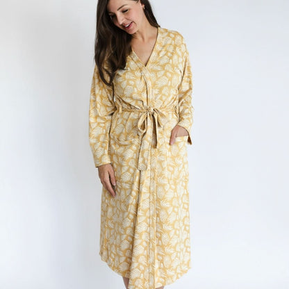 Ladies’ Bamboo Robe | Palm Fronds