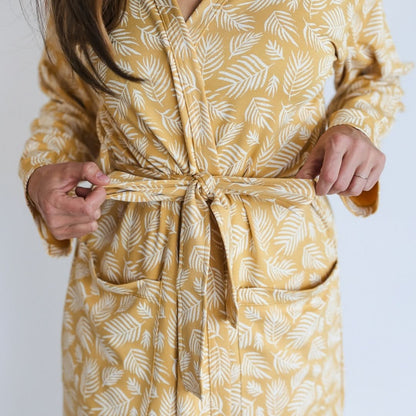 Ladies’ Bamboo Robe | Palm Fronds