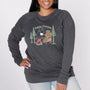 Adult Unisex 'Happy Camper' Bamboo Pullover | Charcoal