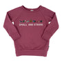 'Small and Strong' Pullover | Pomegranate