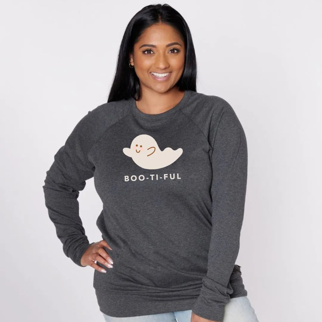 Adult Unisex 'Boo-ti-ful' Pullover | Charcoal