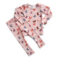 Kid’s Bamboo Pajama 2-Piece Set | Pink Butterflies